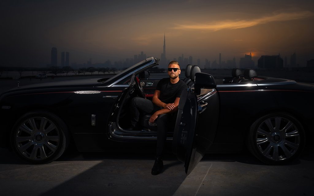 Photoshoot with luxury cars