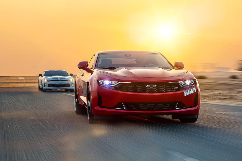 Motion photoshoot of cars