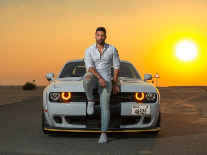 Photoshoot with luxury cars in Dubai